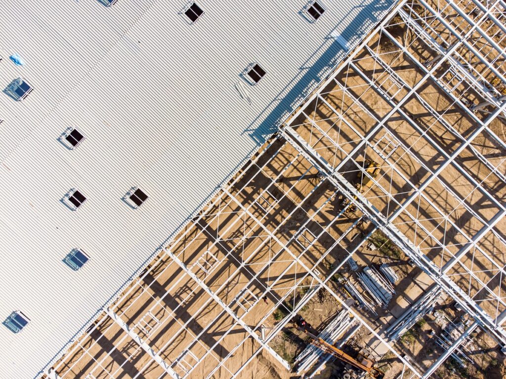 industrial steel sheds capannoni in carpenteria metallica